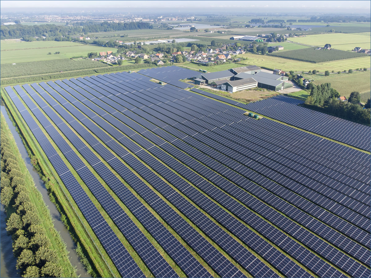 luchtfotografie zonnepanelen