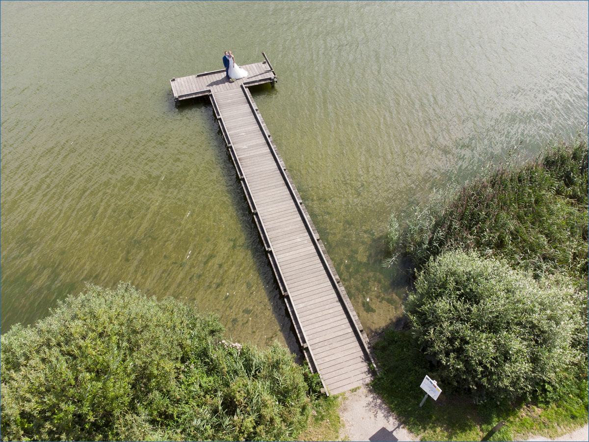 dronefotografie bruiloft reeuwijkse plassen