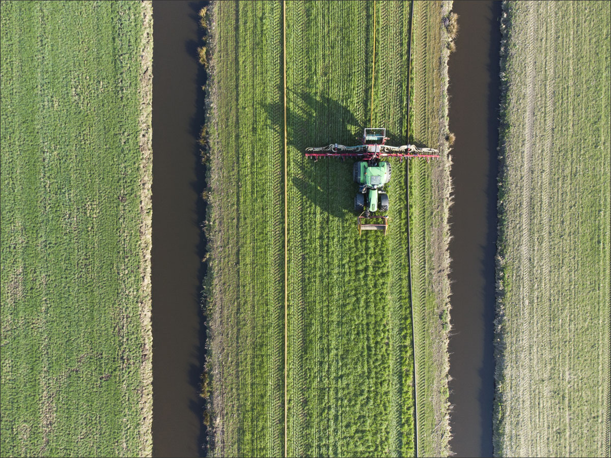 dronefotografie tractor