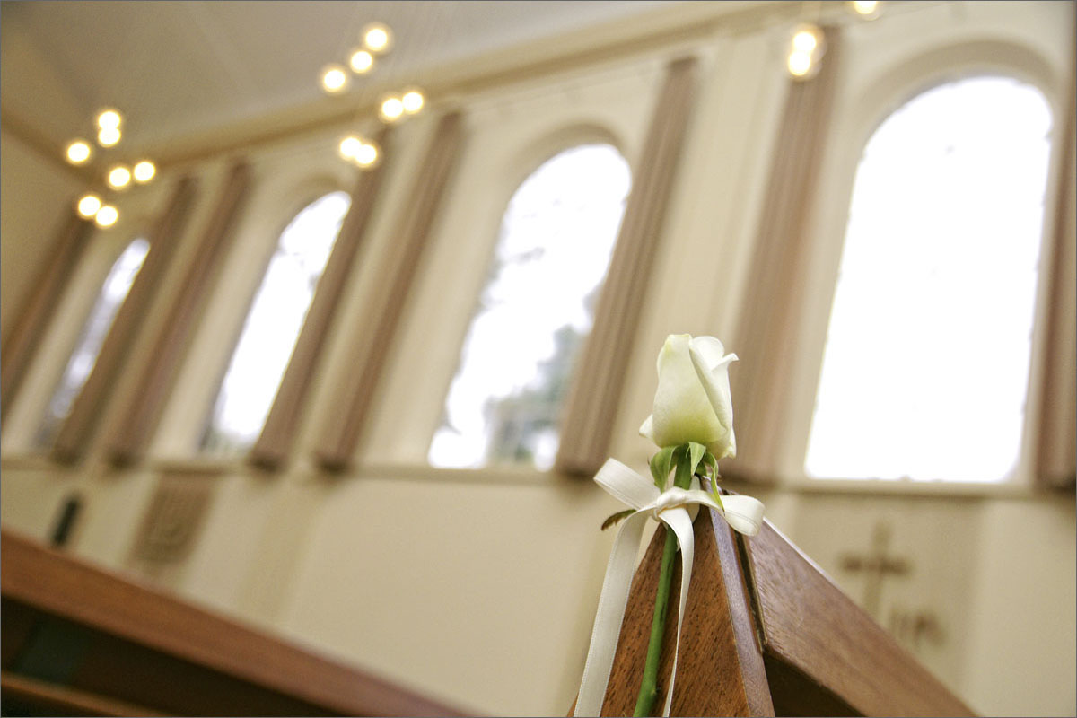 bruiloft kerk ceremonie